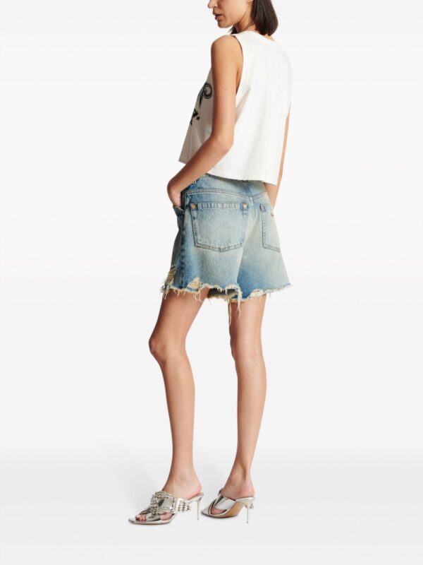 Balmain Western-print cropped tank top - Image 4