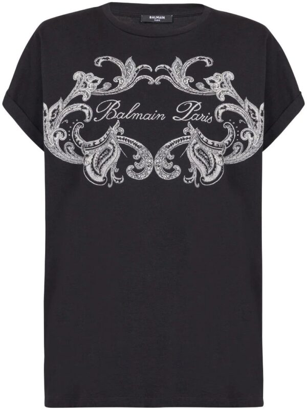 Balmain  logo-print cotton T-shirt