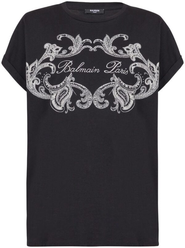 Balmain logo-print cotton T-shirt