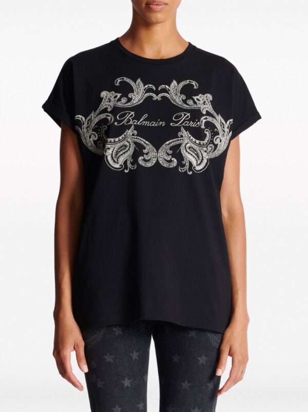 Balmain logo-print cotton T-shirt - Image 5