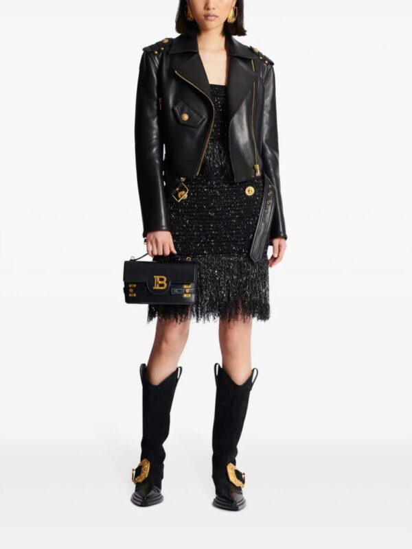 Balmain  2-Button fringe tweed top - Image 2