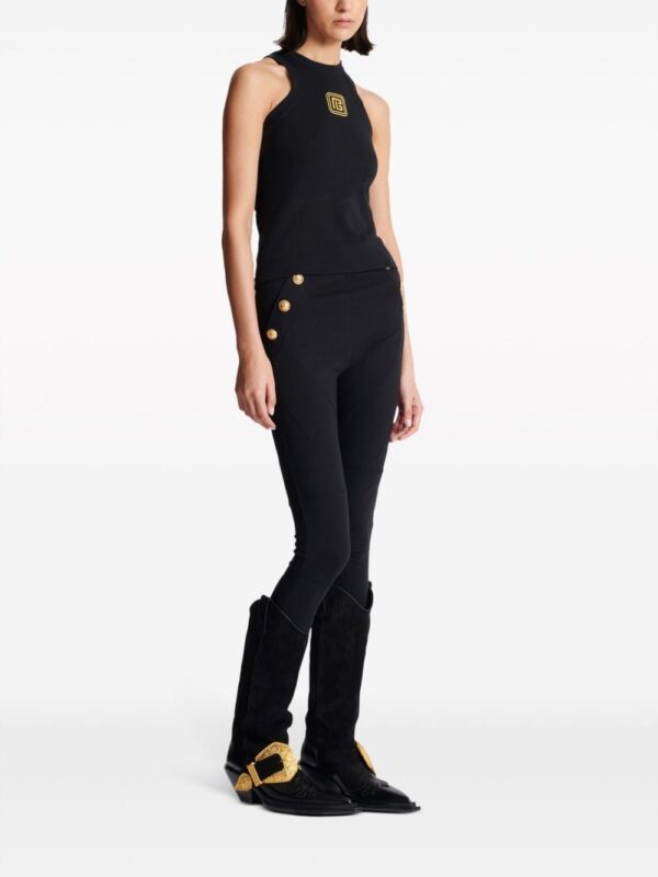 Balmain PB logo-embroidered tank top - Image 3