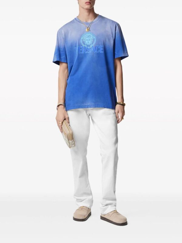 Versace  Medusa-logo gradient-print T-shirt - Image 2
