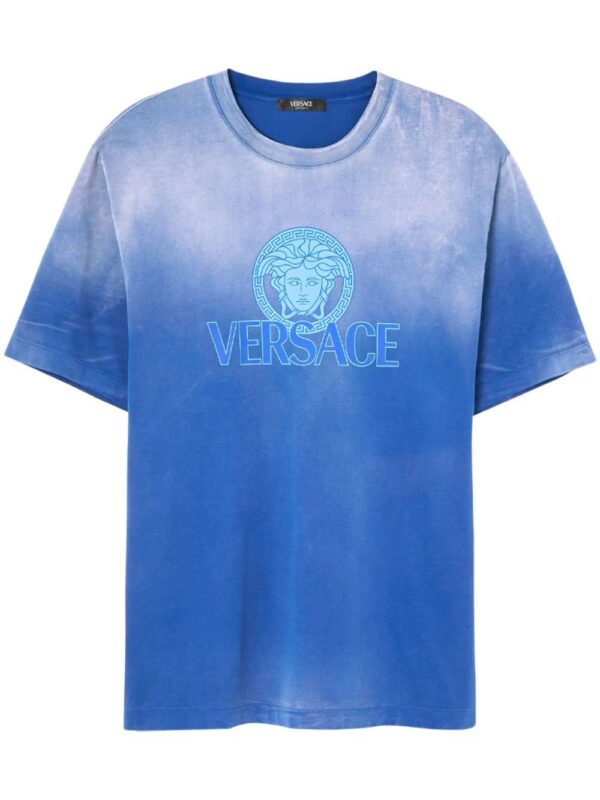 Versace  Medusa-logo gradient-print T-shirt