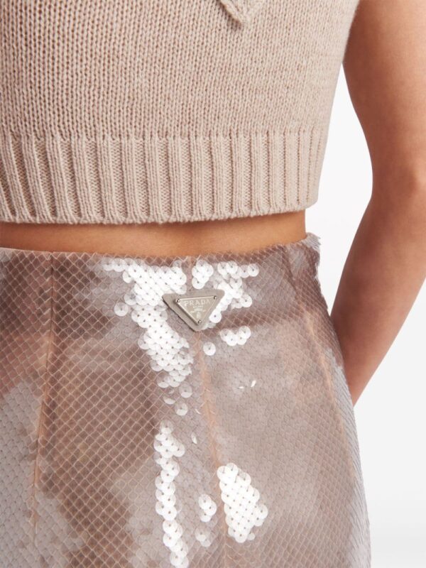 Prada  sequinned pencil midi skirt - Image 4