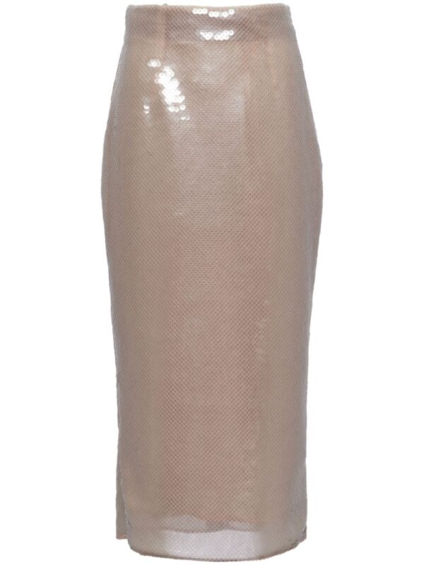 Prada  sequinned pencil midi skirt