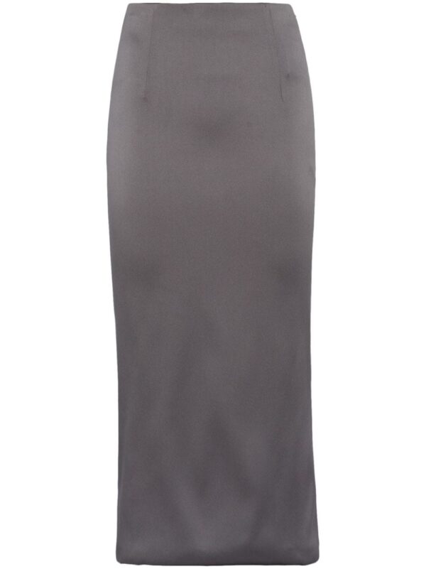 Prada  satin midi skirt