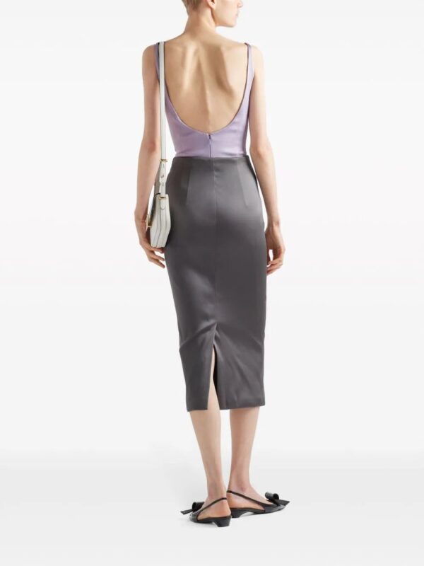 Prada  satin midi skirt - Image 3