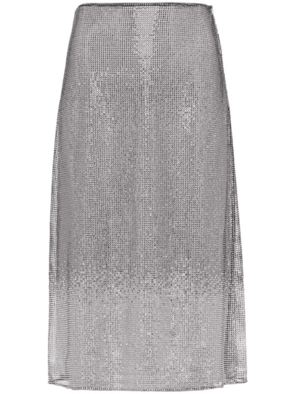 Prada  rhinestone-embellished midi skirt