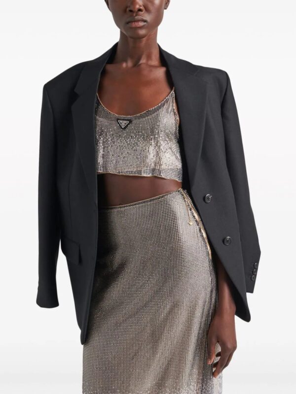 Prada  rhinestone-embellished midi skirt - Image 4