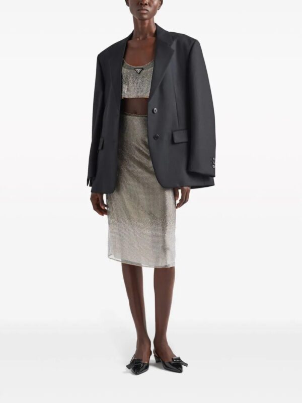 Prada  rhinestone-embellished midi skirt - Image 2