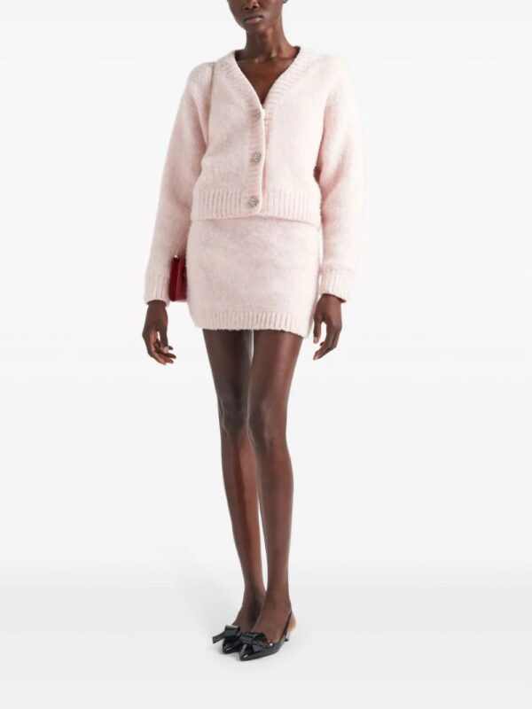 Prada  triangle-logo wool skirt - Image 2