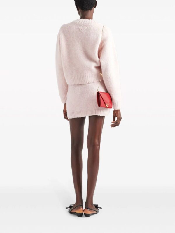 Prada  triangle-logo wool skirt - Image 3