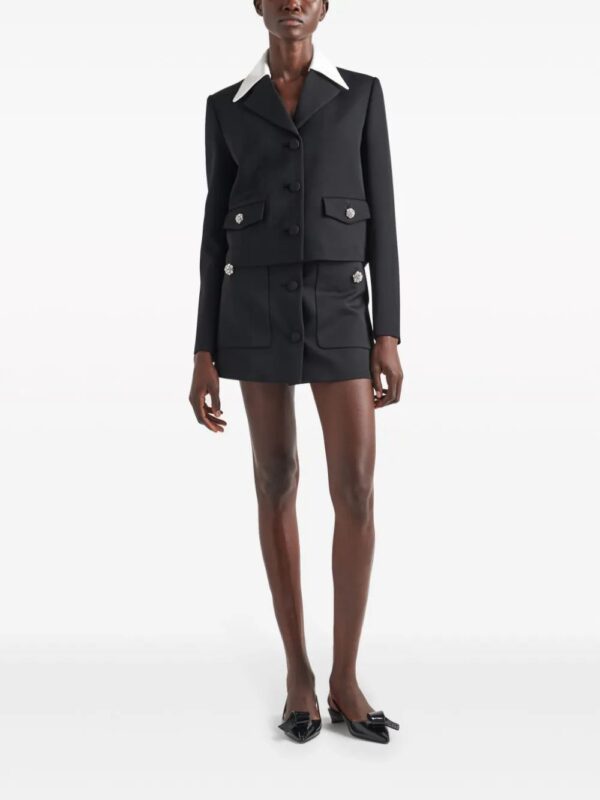 Prada  crystal-embellished wool skirt - Image 2