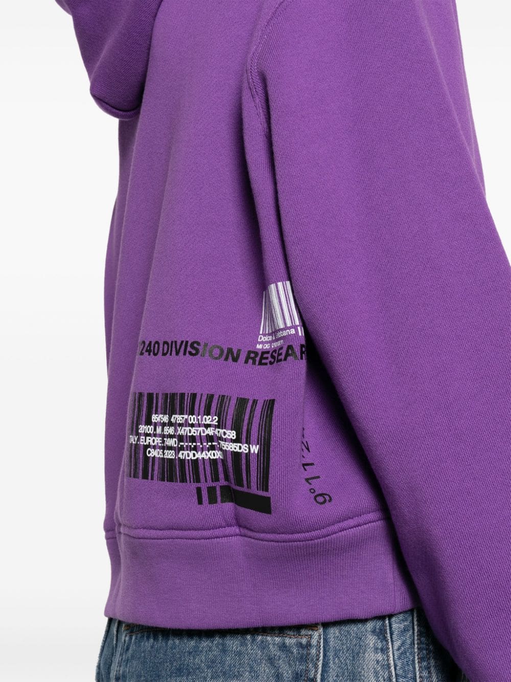 Dolce & Gabbana graphic-print cotton hoodie - Image 5