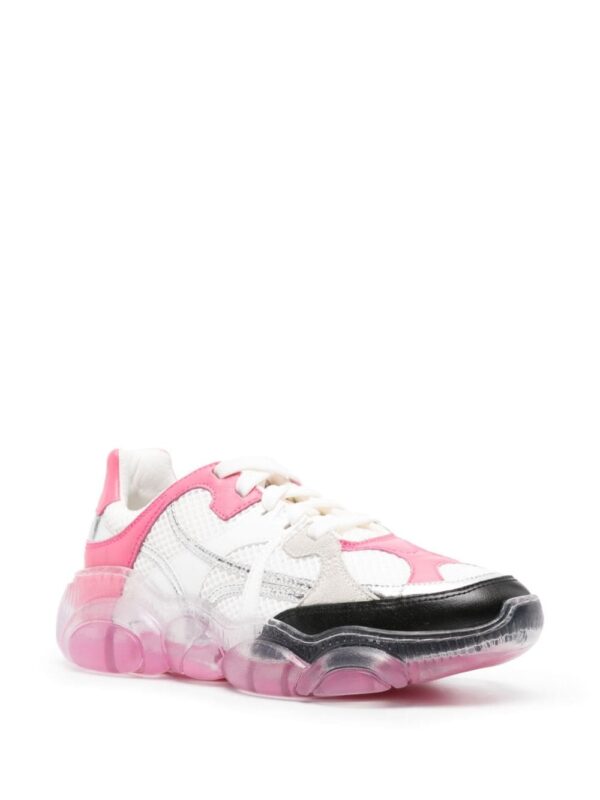 Moschino transparent-sole mesh sneakers - Image 2