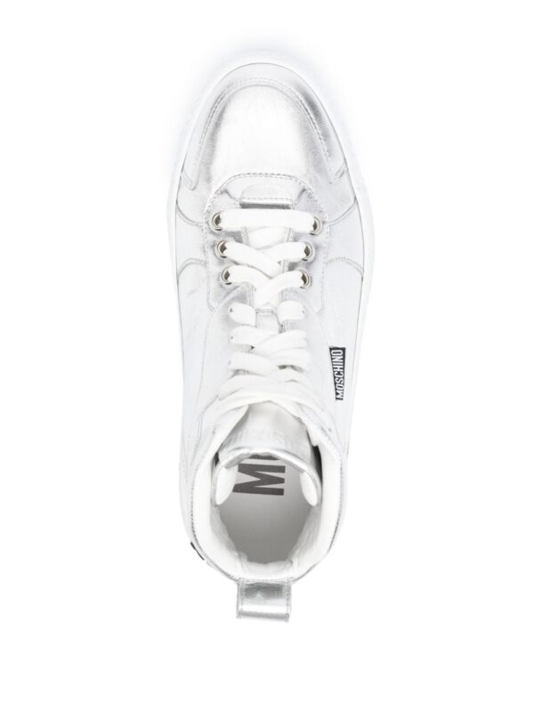 Moschino high-top leather sneakers - Image 4