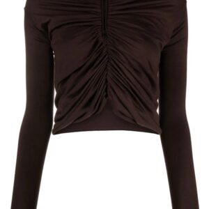 Dolce & Gabbana  gathered-detail virgin-wool jersey