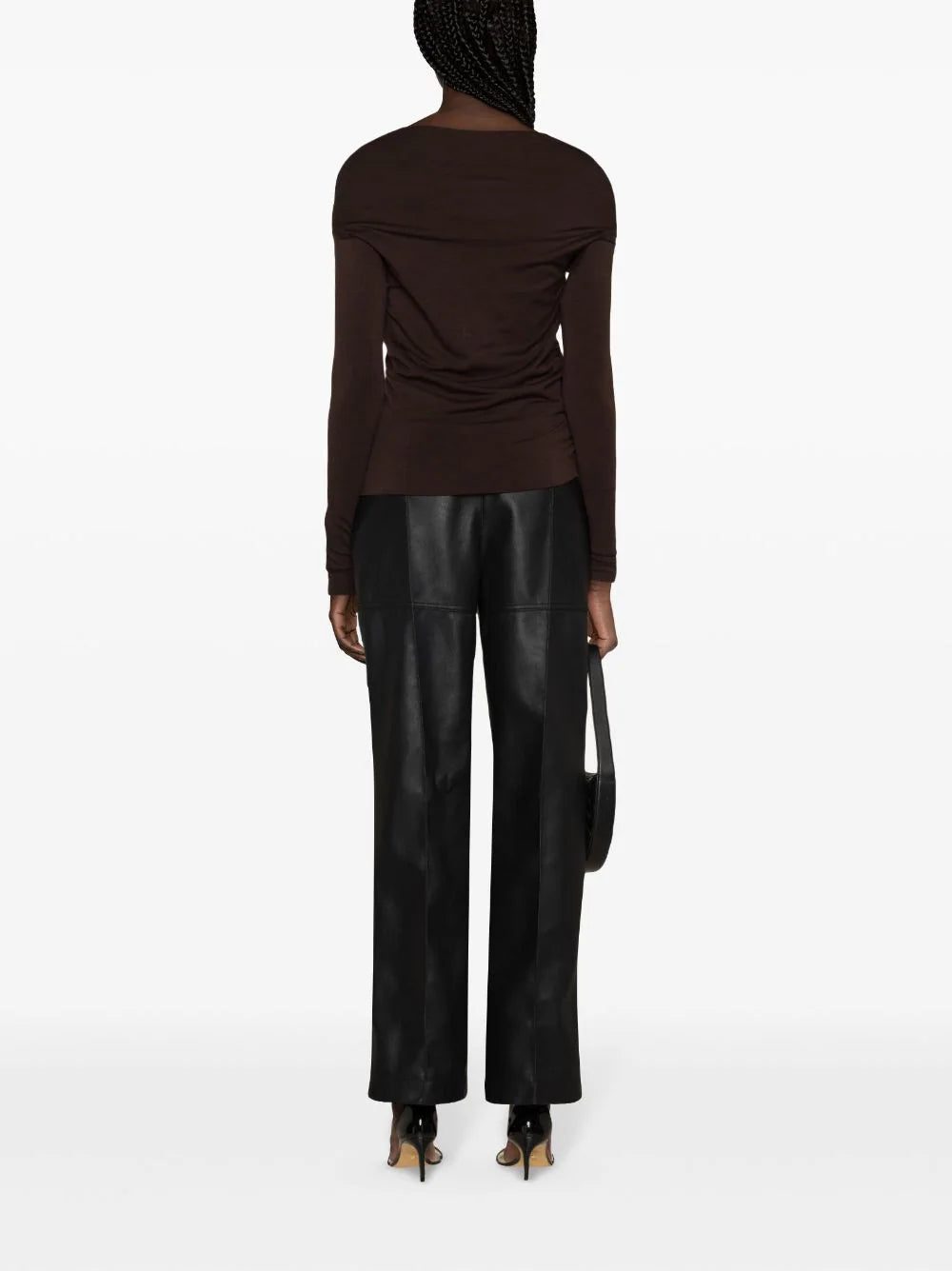 Dolce & Gabbana gathered-detail virgin-wool jersey - Image 4