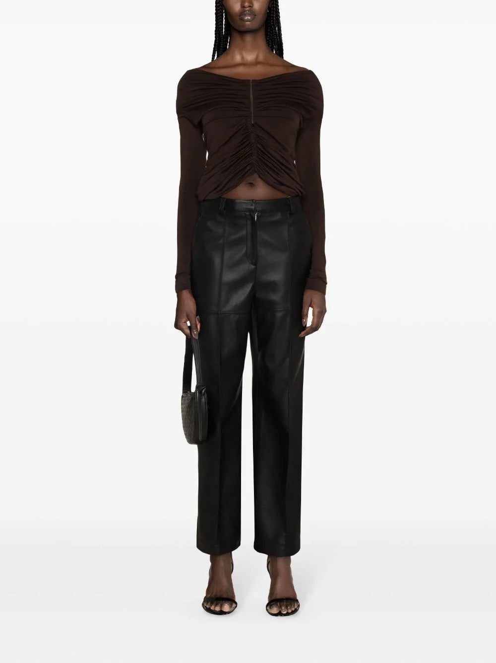 Dolce & Gabbana gathered-detail virgin-wool jersey - Image 2