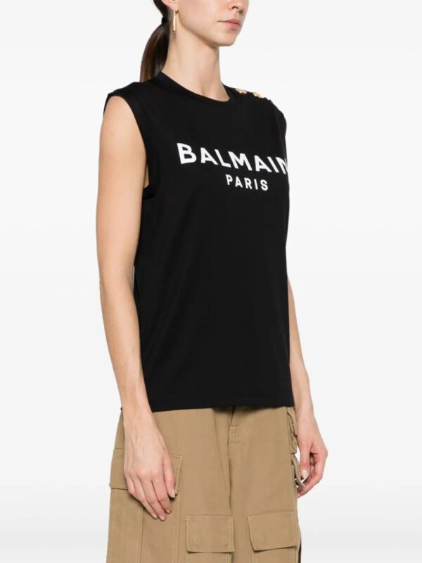 Balmain  logo-print cotton T-shirt - Image 3