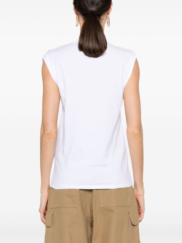 Balmain logo-print cotton top - Image 4
