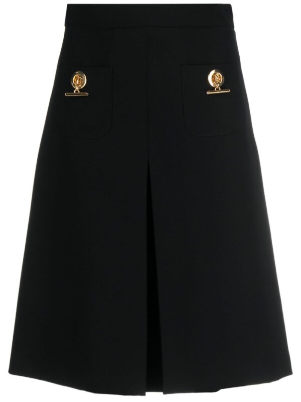 Moschino  pleated A-line midi skirt