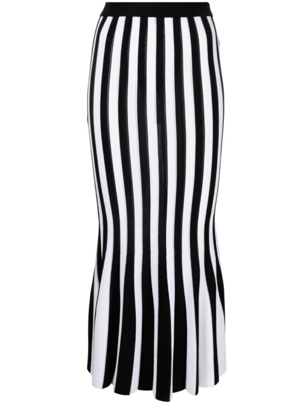 Moschino  striped knitted midi skirt