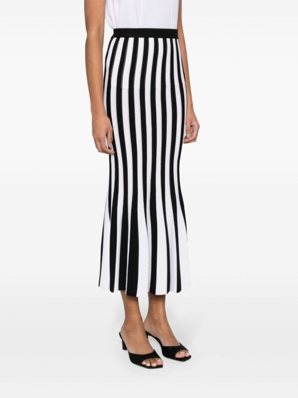 Moschino  striped knitted midi skirt - Image 3