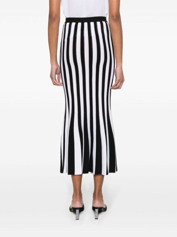 Moschino  striped knitted midi skirt - Image 4