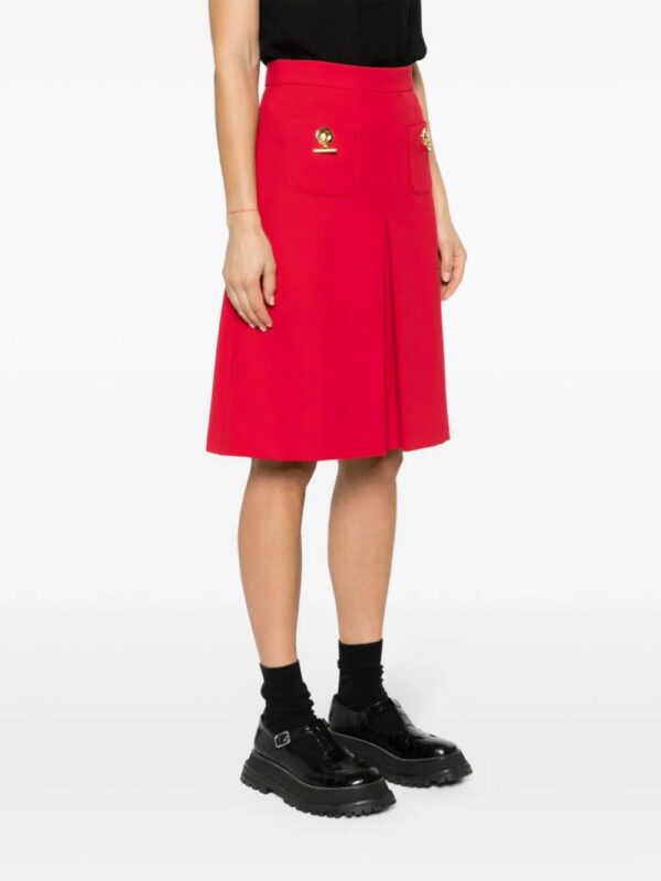 Moschino  pleated A-line midi skirt - Image 3