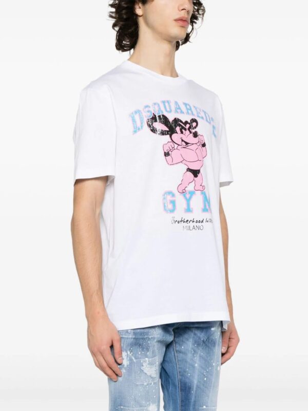 DSQUARED2  graphic-print cotton T-shirt - Image 3