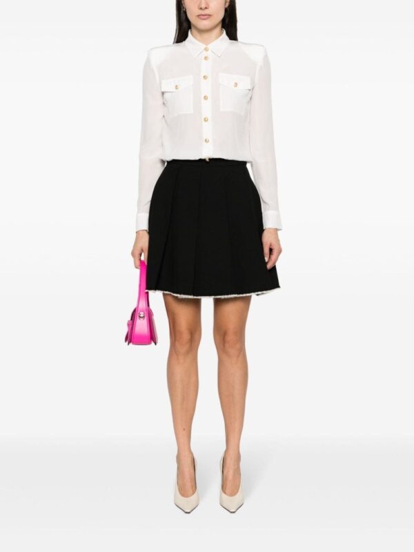 Balmain embossed-buttons silk shirt - Image 2
