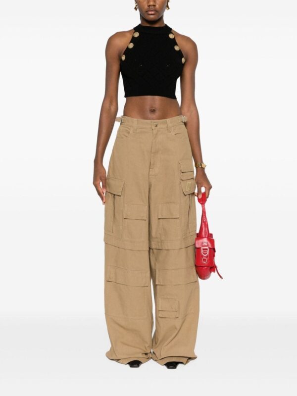 Balmain embossed buttons cropped top - Image 2