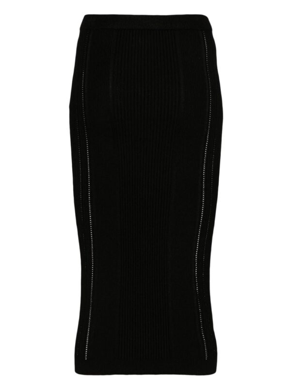 Balmain  ribbed-knit midi skirt - Image 2