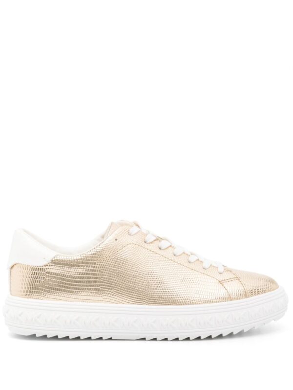 Michael Michael Kors logo-embossed metallic sneakers