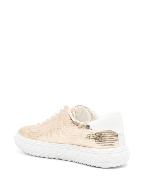 Michael Michael Kors logo-embossed metallic sneakers - Image 3