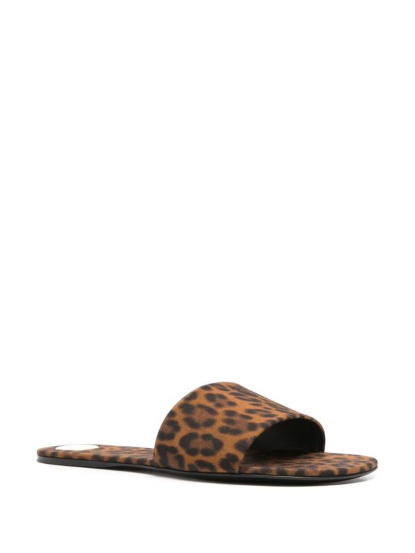 Saint Laurent Carlyle leopard-print slides - Image 2