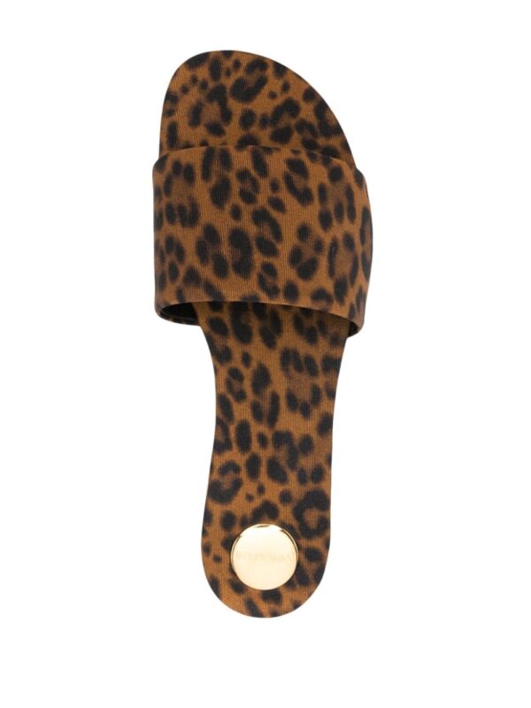Saint Laurent Carlyle leopard-print slides - Image 4