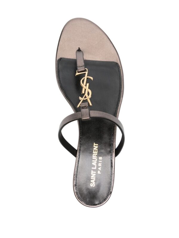 Saint Laurent Cassandra leather flip flops - Image 2