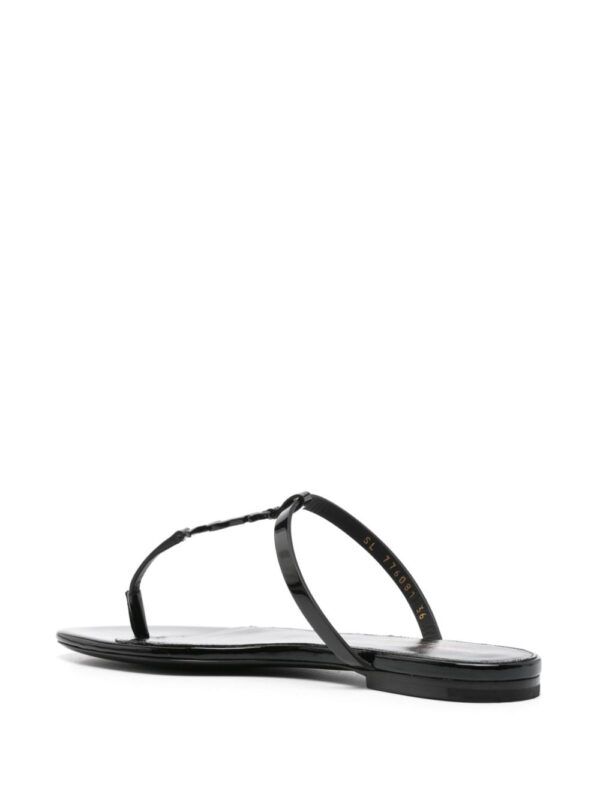 Saint Laurent Cassandra leather slides - Image 3