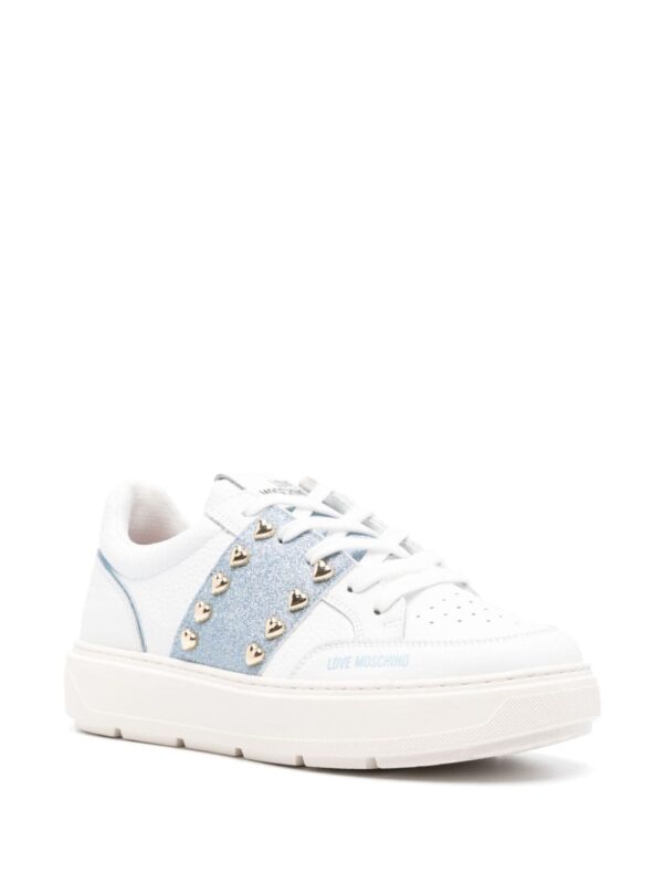 Love Moschino leather lace-up sneakers - Image 2