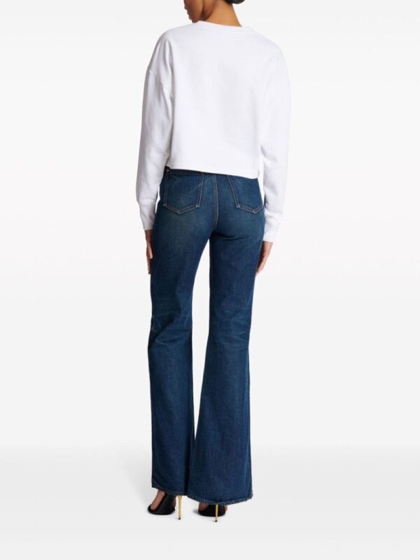 Balmain logo-print cotton sweatshirt - Image 5
