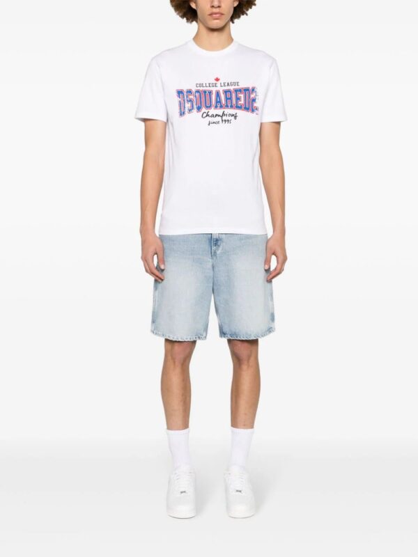 DSQUARED2  College logo-print T-shirt - Image 2