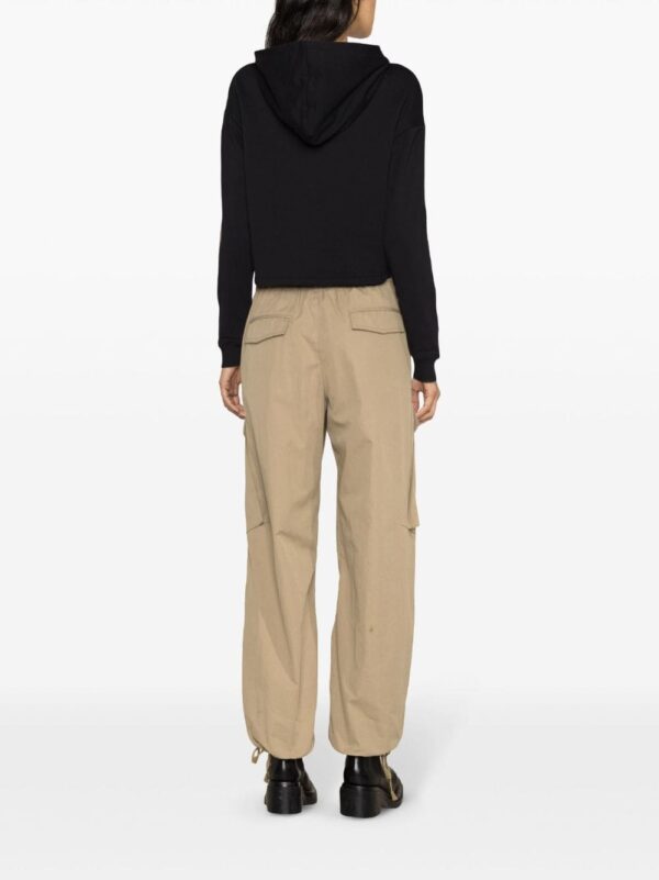 Balmain logo-appliqué cotton hoodie - Image 4
