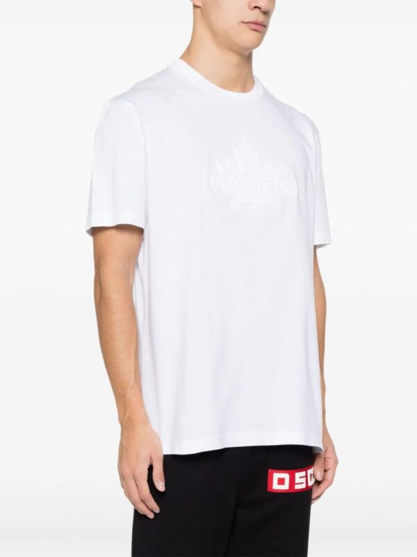 DSQUARED2  Leaf Skater cotton T-shirt - Image 3