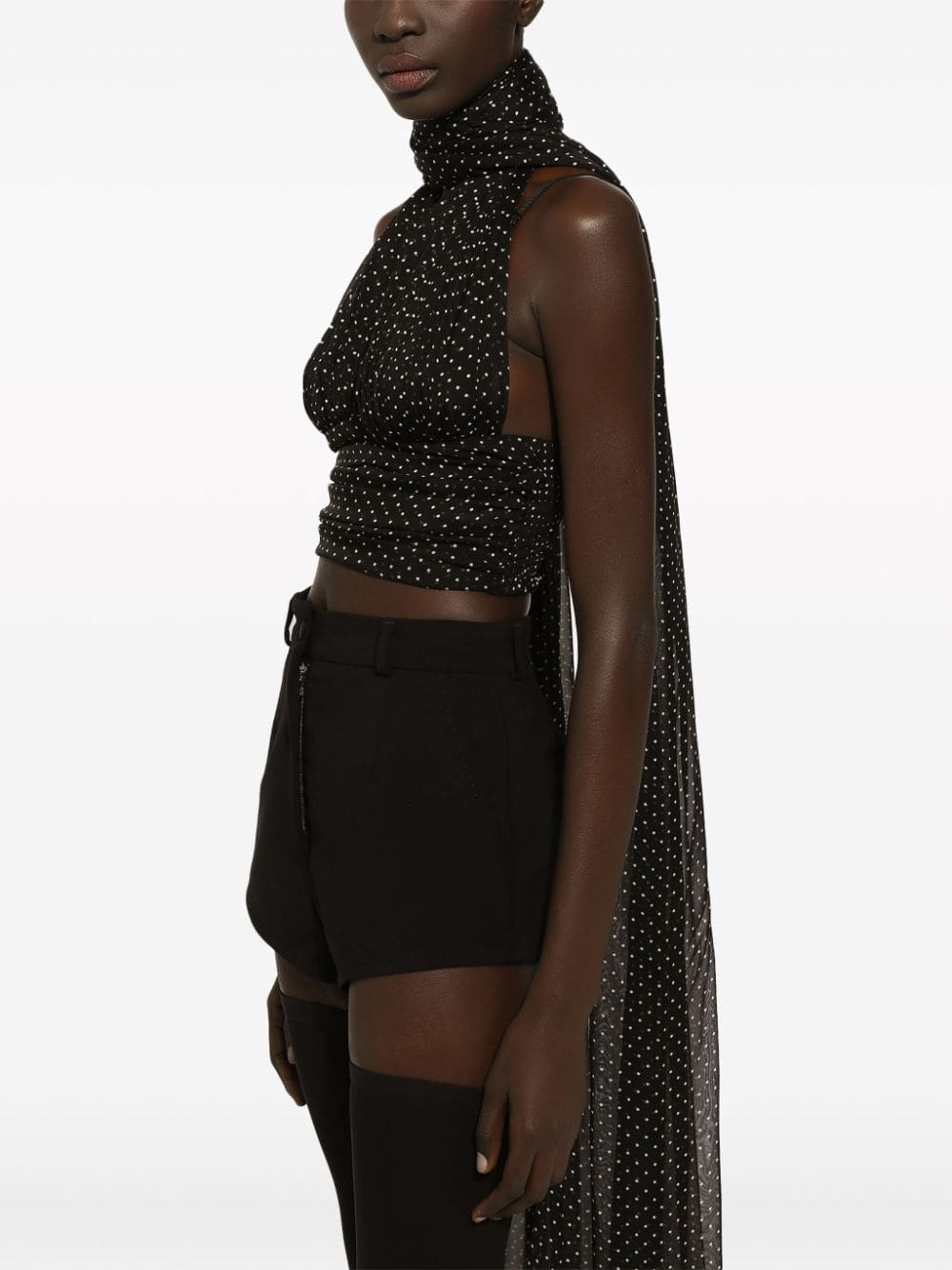 Dolce & Gabbana polka dot-print silk top - Image 5
