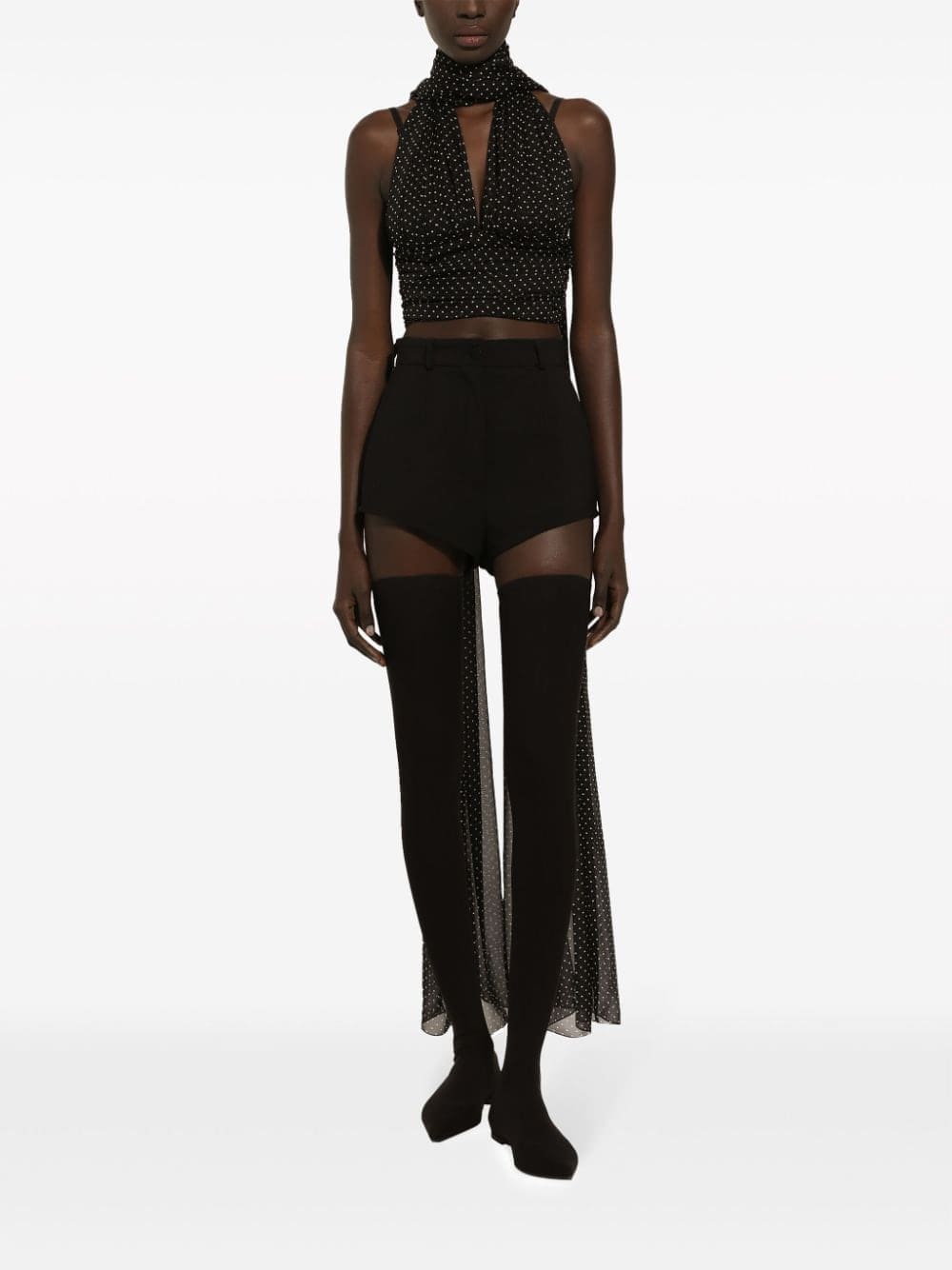 Dolce & Gabbana polka dot-print silk top - Image 3