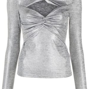 Karl Lagerfeld  twisted cut-out T-shirt