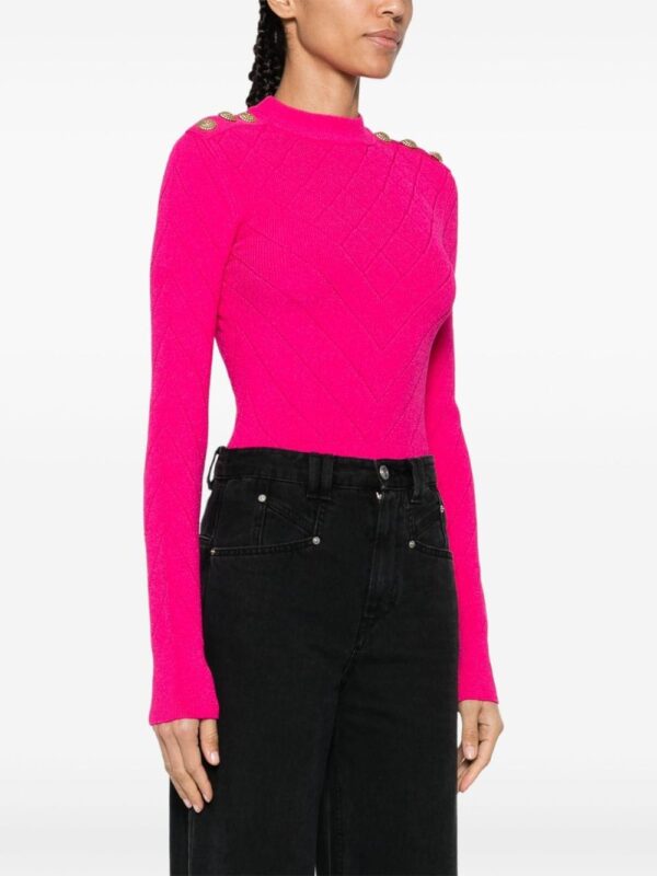 Balmain open-back chenille bodysuit - Image 3
